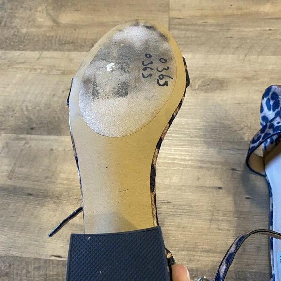 Steve Madden Cheetah Embroidered Block Heel sandals Size 8 - Picture 6 of 10